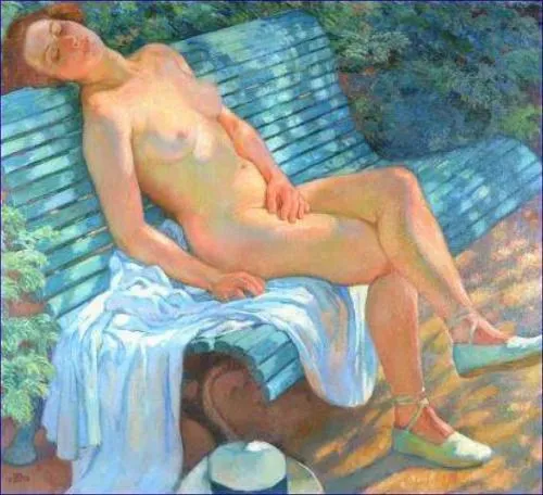 Th O Van Rysselberghe Nude With Espadrilles