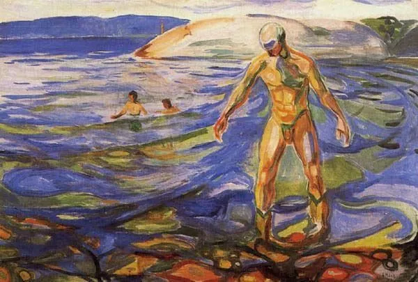 Edvard Munch Bathing Man 1918