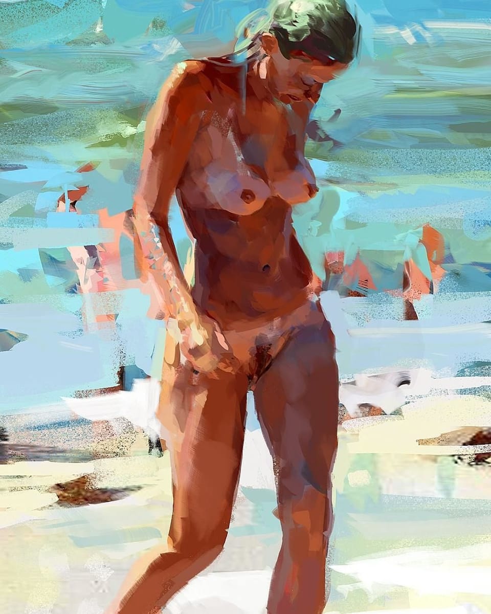 Artwork Title: Beach Nude Study 4