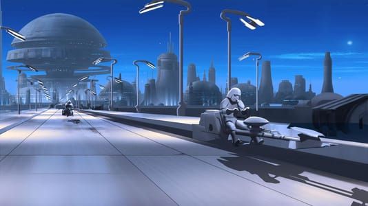 Artwork Title: Star Wars Rebels: Concept Art of Speeder Bikes