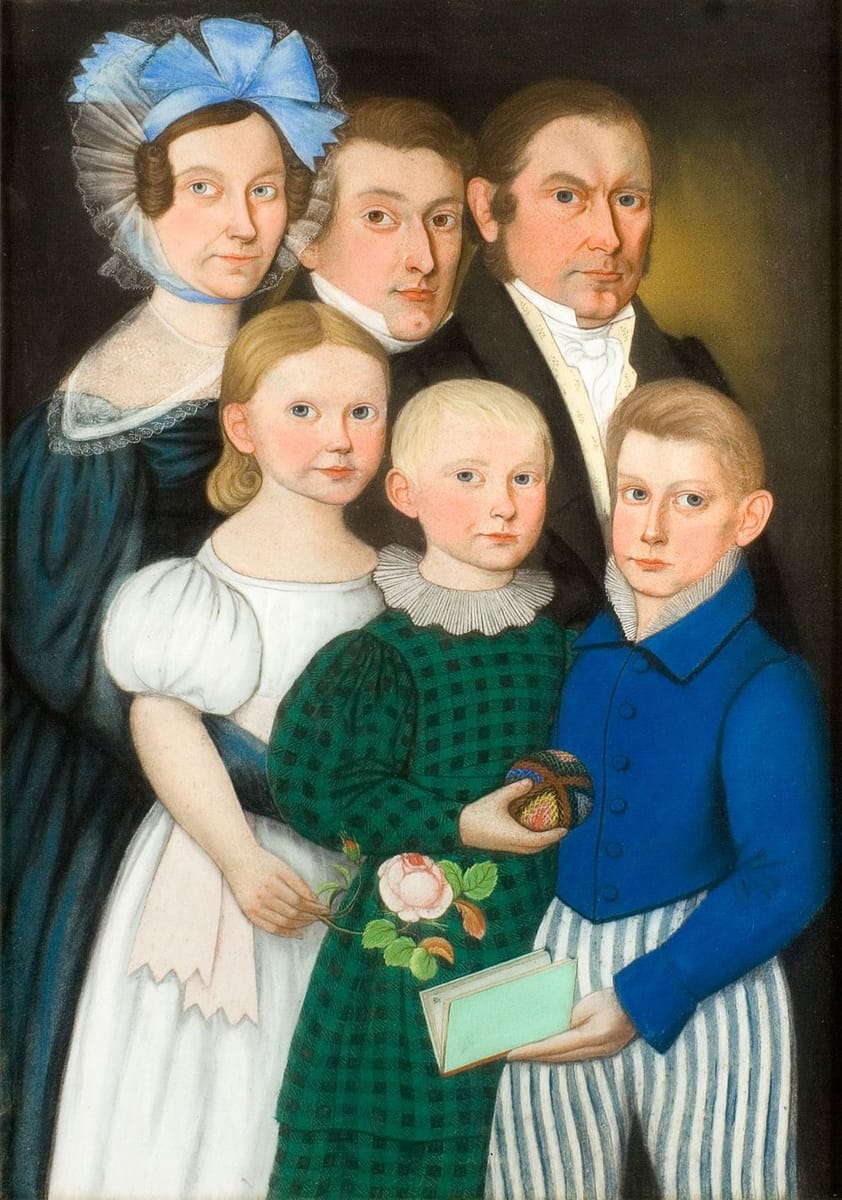 Artwork Title: Folk Art Family Portrait