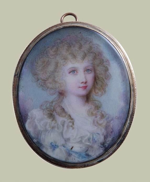 Artwork Title: Miniature of a young girl