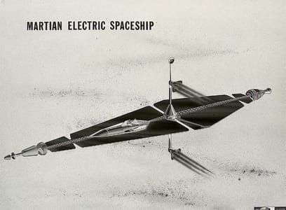 Artwork Title: Martian Electric Spaceship – Nasa Concept