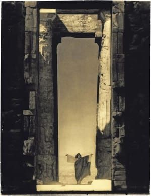 Artwork Title: Isadora Duncan In The Portal Of The Parthenon