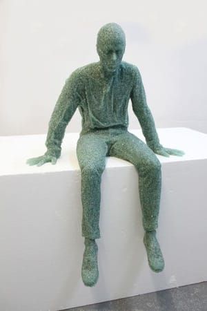 Artwork Title: Seated Glass Figure