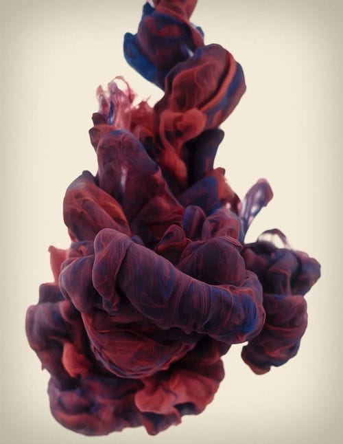 Artwork Title: High-speed Photographs Of Ink Mixing With Water