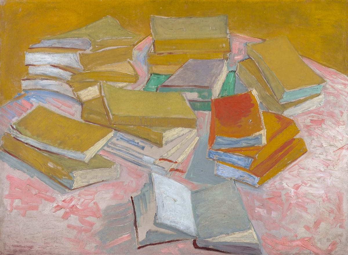 Artwork Title: Piles of French Novels