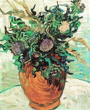 Artwork Title: Vase with Thistles