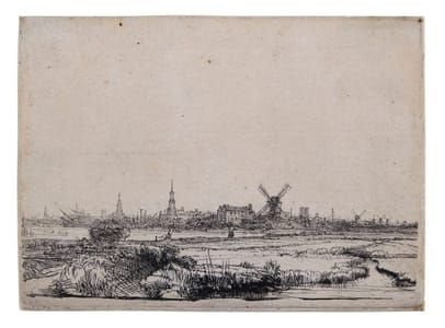 Artwork Title: View of Amsterdam from the Northwest