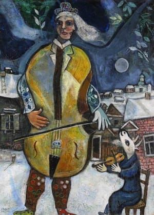 Marc Chagall - Le violiniste bleu II, 1947