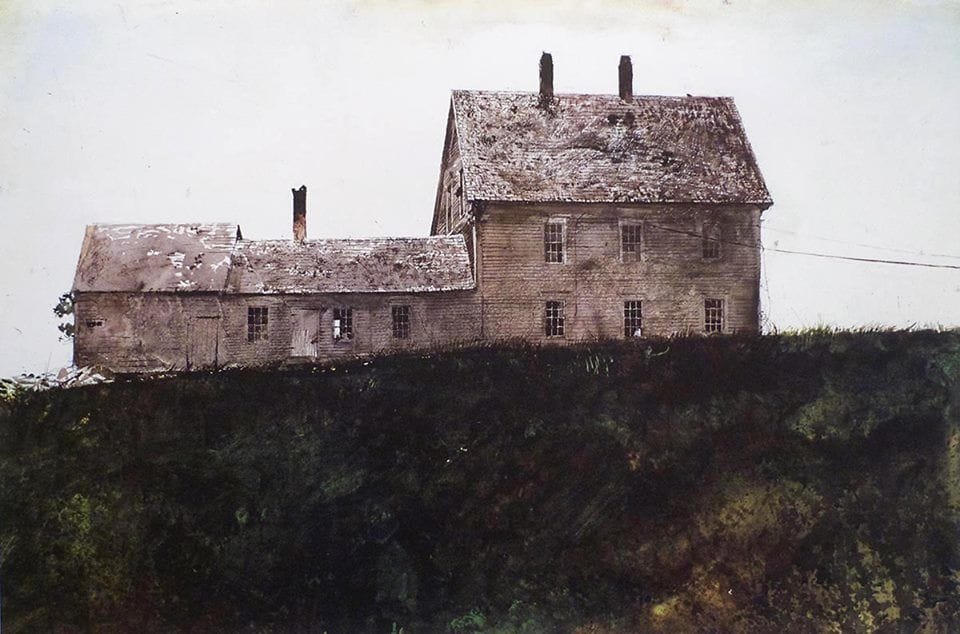Andrew Wyeth、COVE BELOW OLSON HOUSE