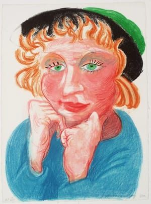 Artwork Title: Celia with Green Hat
