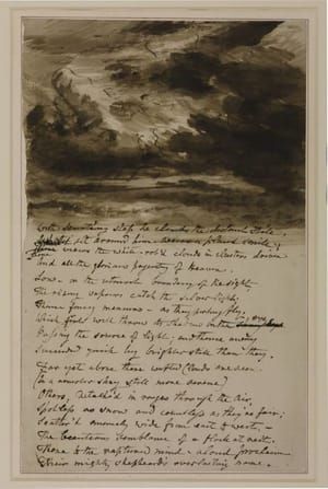 Artwork Title: Cloud Study with verses from Bloomfield 1830s