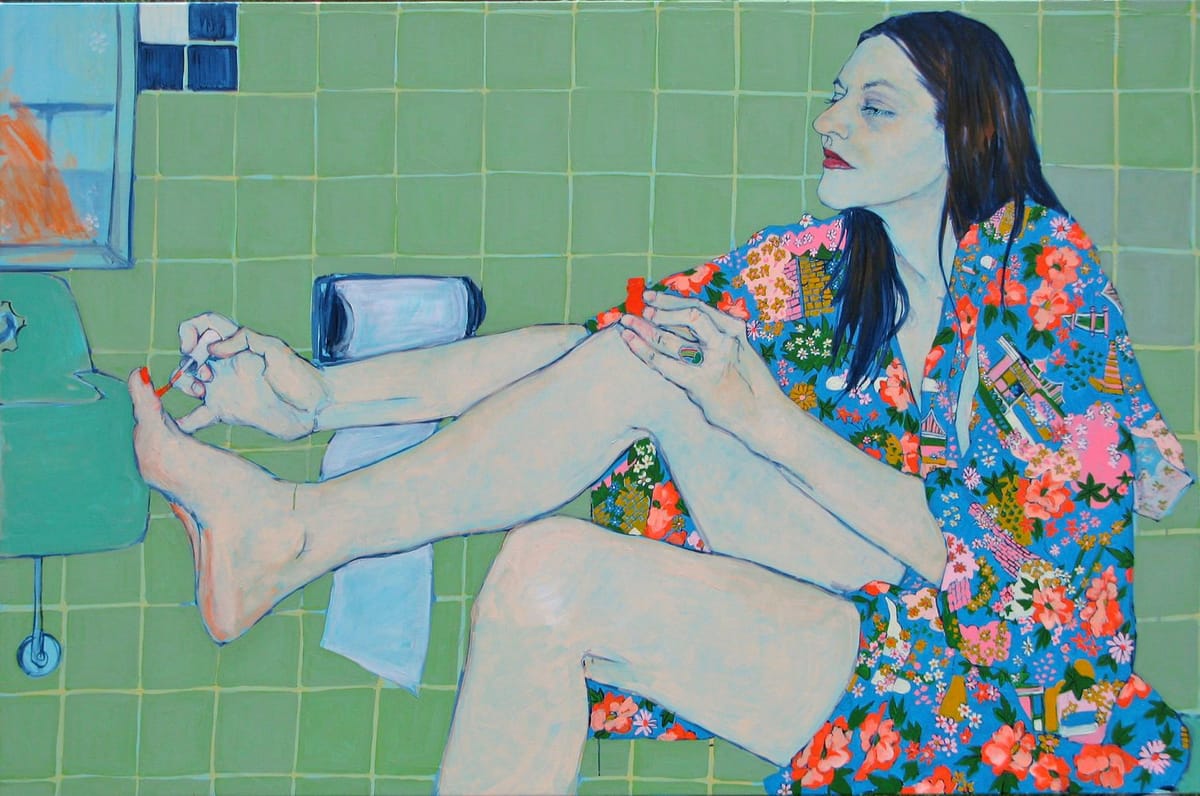 Artwork Title: Sara Vanderbeek in her Bath Closet