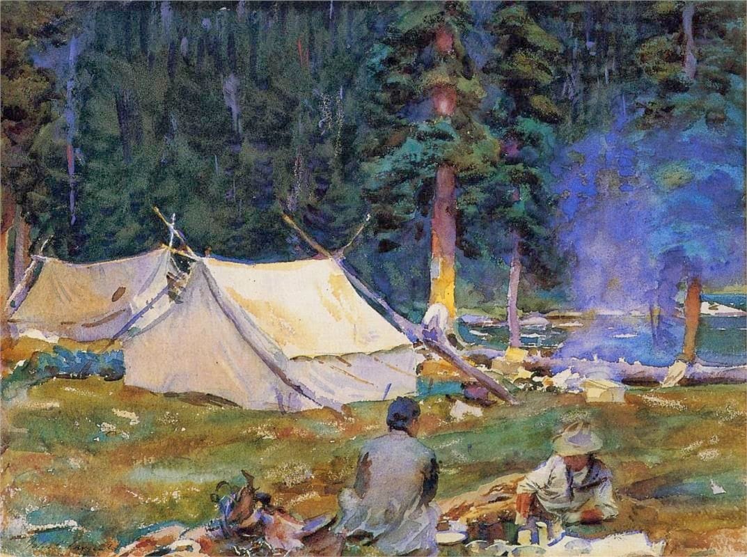 Artwork Title: Camping at Lake O-Hara