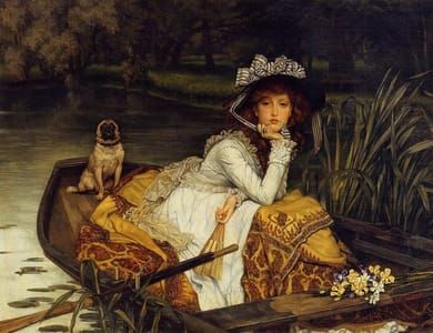 Artwork Title: Young Woman in A Boat