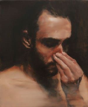 Artwork Title: Man Holding his Nose