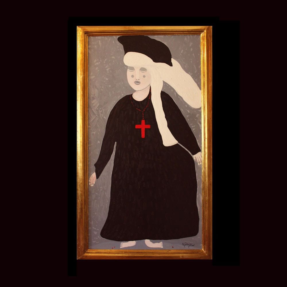 Artwork Title: Sister Abbess This Painting Is Hand Framed With Gallery Framing It Is 