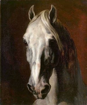 Artwork Title: Head of a white horse