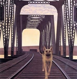 Artwork Title: Dog and Bridge