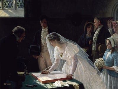 Artwork Title: The Wedding Register