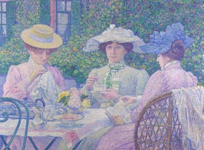 Artwork Title: Tea in the garden (Le thé au jardin)