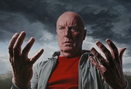 Artwork Title: Introspection, Portrait Of Ray Meagher