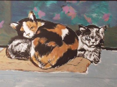 Artwork Title: Two Cats