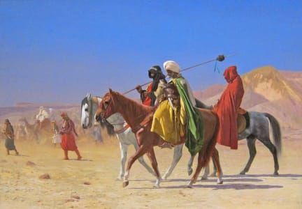 Artwork Title: Arabs Crossing the Desert