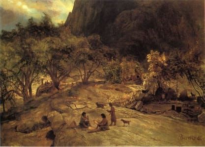 Artwork Title: Indian Encampment, Yosemite Valley, California