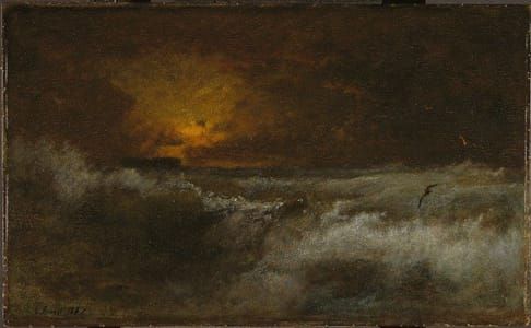 Artwork Title: Sunset Over The Sea