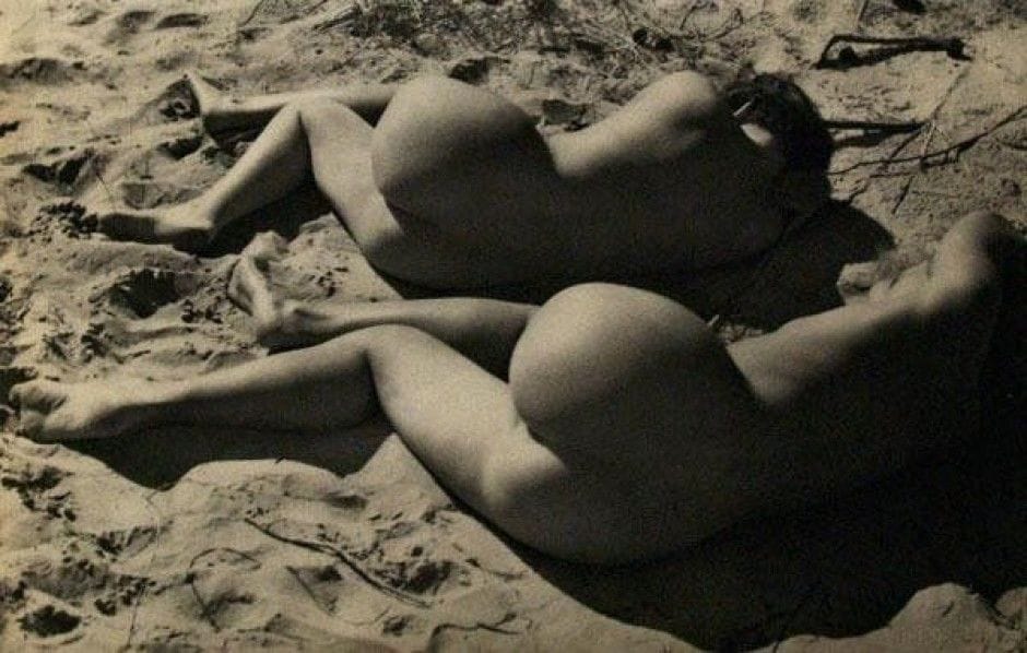 Artwork Title: Deux nus féminins allongés sur une plage (Two Naked Women Lying on a Beach)