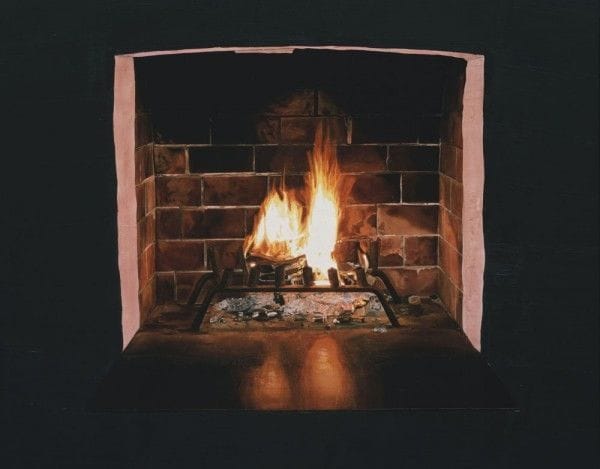 Artwork Title: Untitled (Black Fireplace)