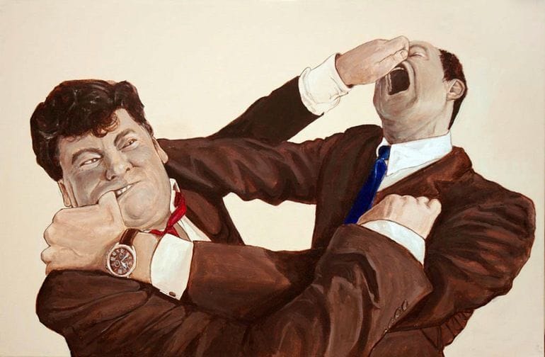 Artwork Title: Corporate Fight Club: Quantitative Easing
