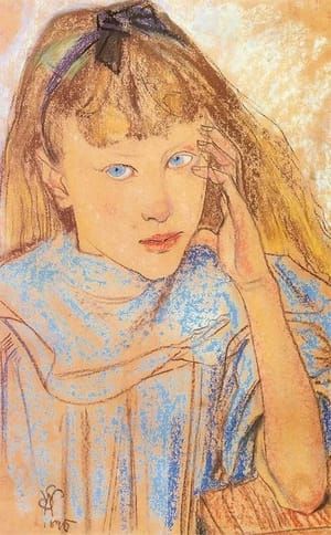 Artwork Title: Girl with Blue Eyes