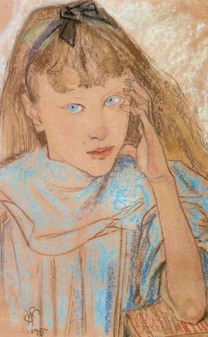 Artwork Title: Girl with Blue Eyes