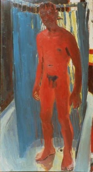 Artwork Title: Standing Male Nude In The Shower