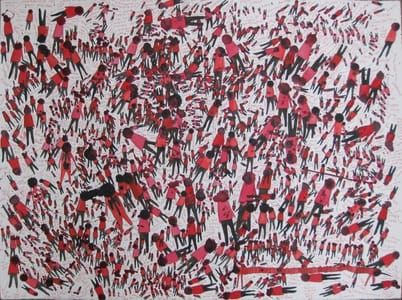 Artwork Title: Red Crowd
