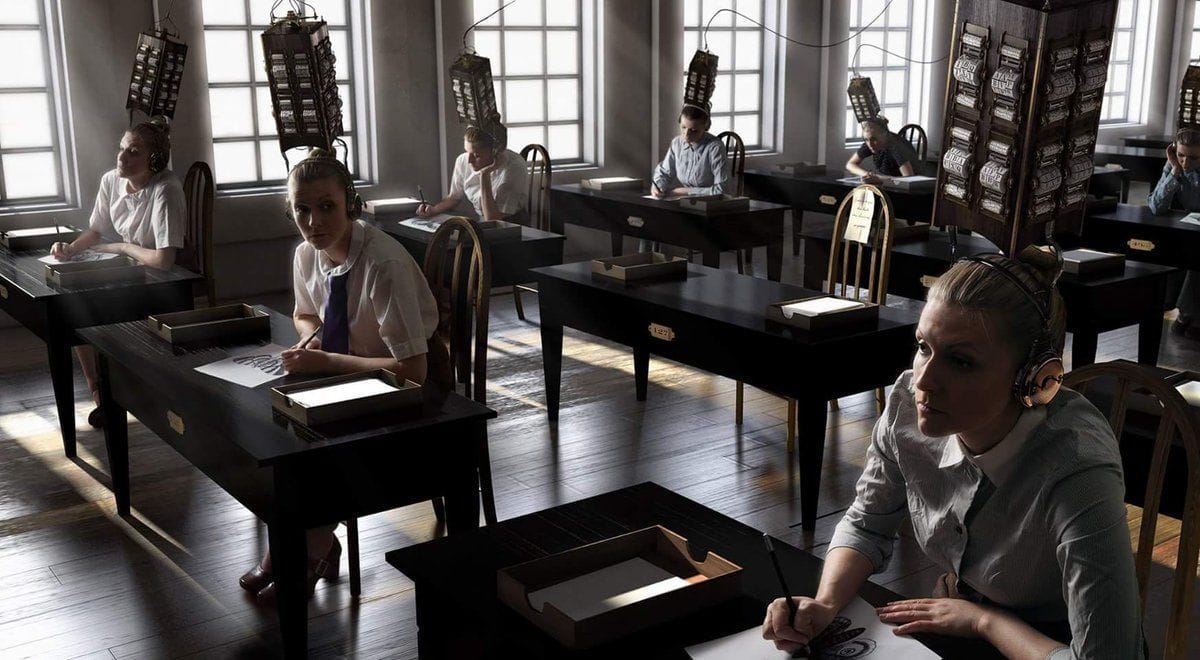 Artwork Title: Mockingbirds On The Comptometer