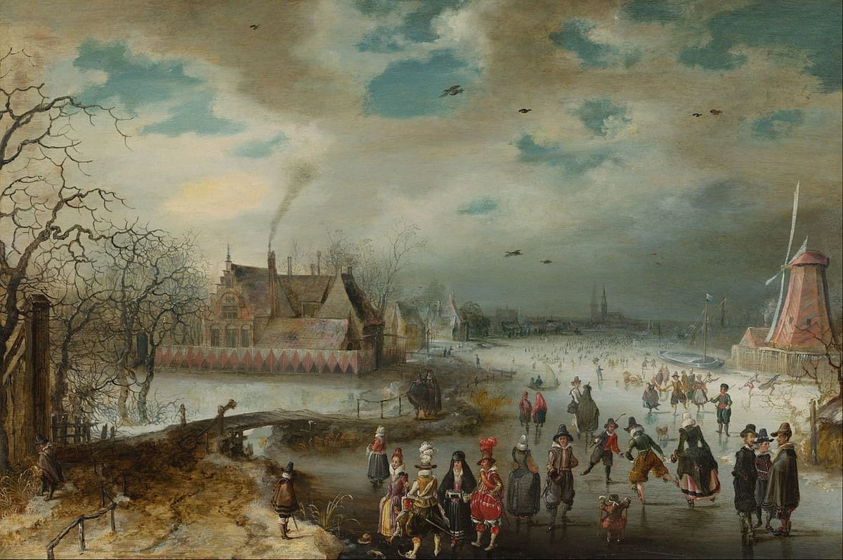 Artwork Title: Skating On The Frozen Amstel River