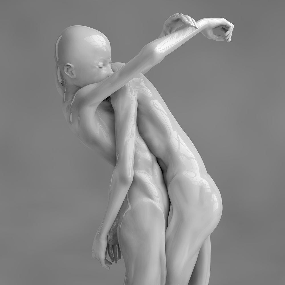Artwork Title: The little models. Kiss of love. #3/4