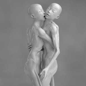 Artwork Title: The little models. Kiss of love. #2/4