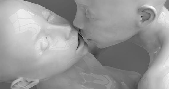 Artwork Title: The little models. Kiss of love. #4/4