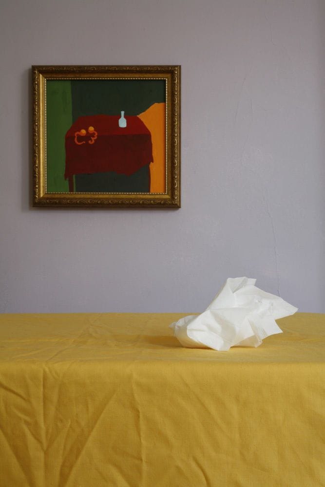 Artwork Title: Still Life with Handkerchief and Painting