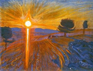 Artwork Title: Radiant Sunset