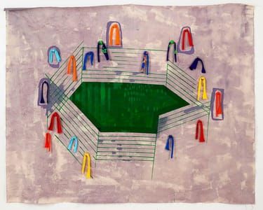 Artwork Title: The Stadium (Pen/web)