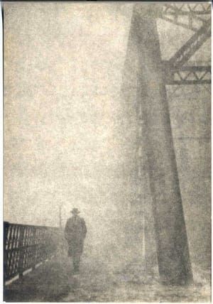 Artwork Title: Man in Fog at the Eleventh Street Bridge