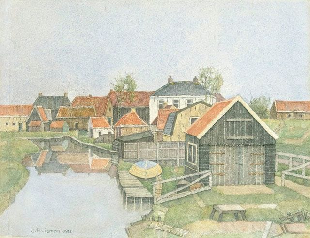 Artwork Title: Fisherman's Cottages in Workum