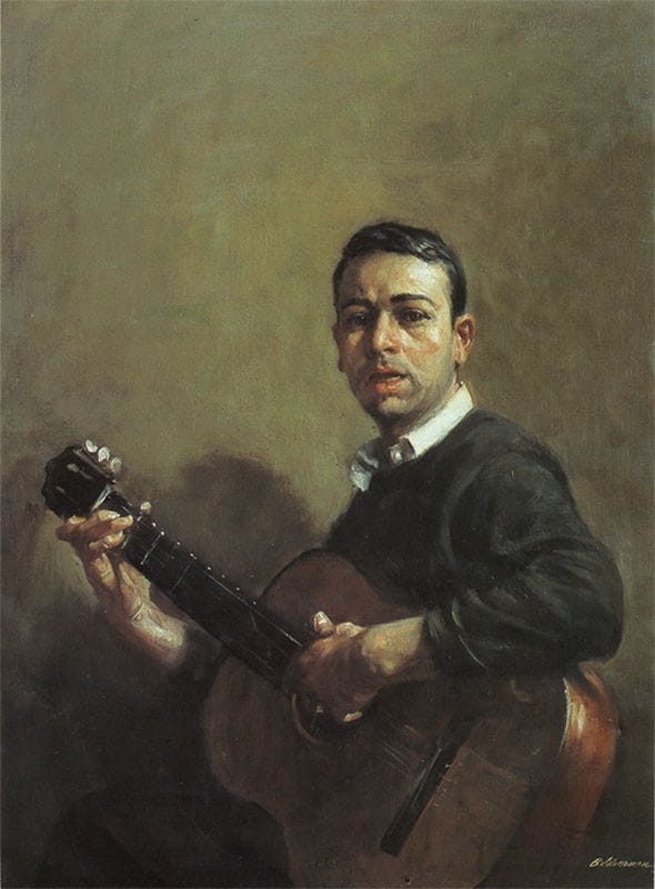 Artwork Title: Self Portrait with Guitar