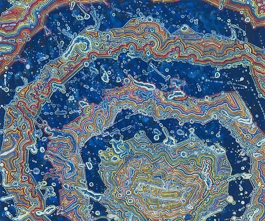 Artwork Title: Blue Geode (J.S.)